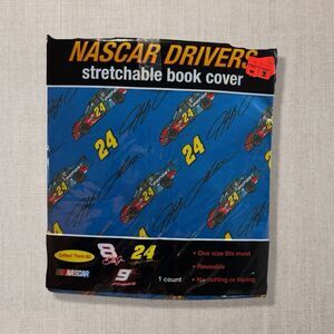 Vintage NASCAR Jeff Gordon #24 Dupont Stretchable Book Cover Blue 2007 New NOS